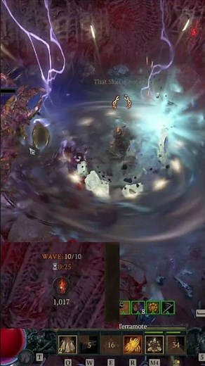 Diablo 4 Stormslide Druid Build 1166 Aether in Infernal Hordes! #diablo4 #diablo #gaming #shorts