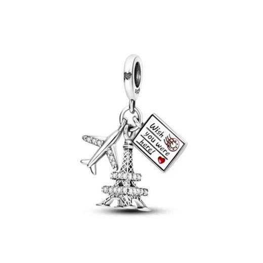 Paris Eiffel Tower Triple Dangle Charm, 925 Sterling Silver Charm Jewelry for Bracelet and Necklace - Etsy
