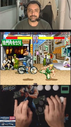 Ryu vs Guile Very Exciting Round #streetfighter #arcade #retrogaming #shorts #tiktok