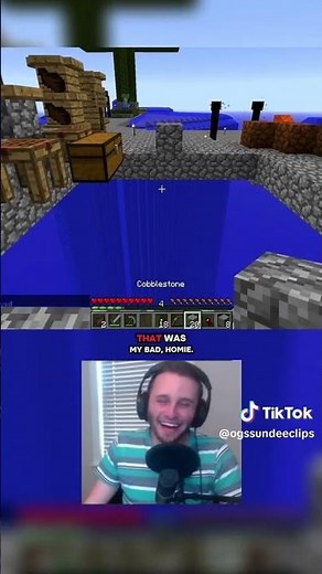 ssundee nearly vinemines crainer off the sky factory map🤣 #funny #viral #ssundee #minecraft