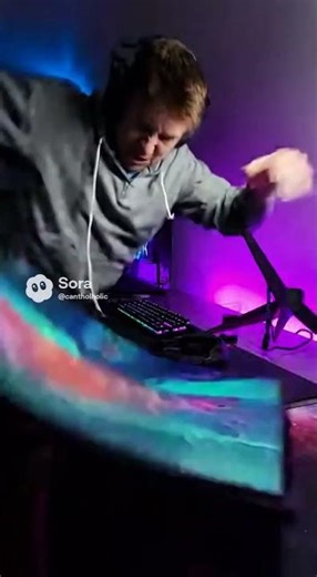 Gamer Destroys His Monitor #gaming #funny #twitch #gamer #memes