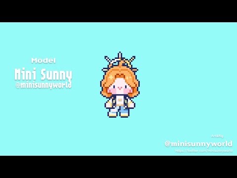 Live2D Mini Vtuber Model "MINI SUNNY" Showcase / Mini Pixel Vtuber