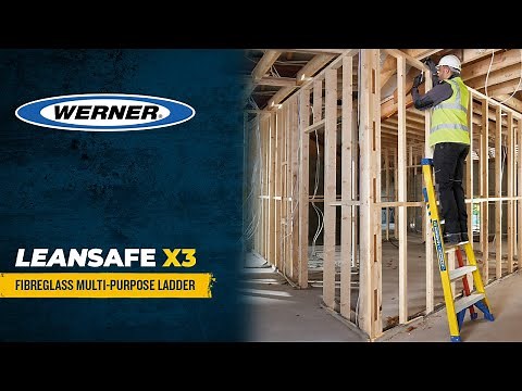Werner LEANSAFE X3 Fibreglass Multi-purpose Ladder