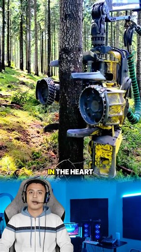 The Future of Forestry: High-Tech Tree Harvester in Action! 🌲🚜 Experience the incredible power and precision of modern forestry technology! In this video, we take a close-up look at an advanced Tree Harvester as it maneuvers through a dense forest. Watch how this massive machine efficiently grips the trunk, executes a clean cut at the base, and carefully controls the fall of the tree with remarkable speed and accuracy. This isn't just about heavy machinery; it's about the evolution of the timb