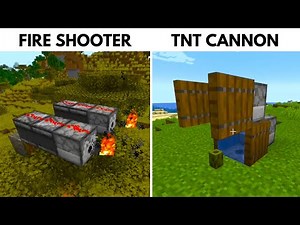 Minecraft 10+ Simple Weapon Redstone Builds You Need To Know!