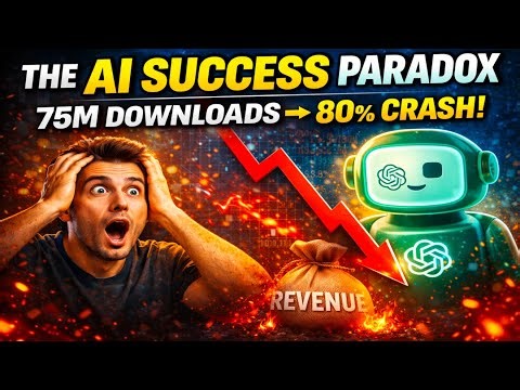 The AI Success Paradox: Why 75M Downloads Led to an 80% Revenue Crash 📉