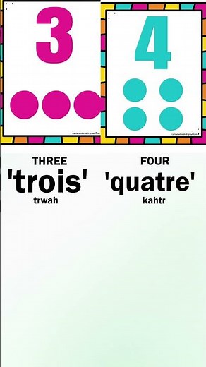 Numbers in French language. #frenchlearning