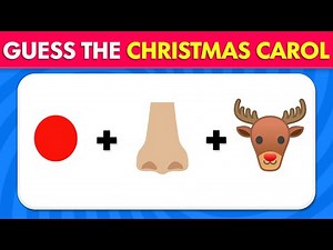 Guess the Christmas Carol by Emoji Quiz 🎄! Test your Christmas knowledge Challenge 🎅#quiz #christmas