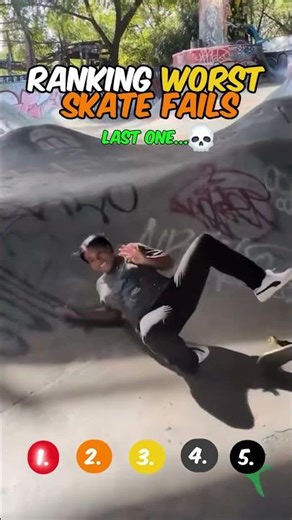 Ranking Skate Fails #compilation #shorts #skate #fail