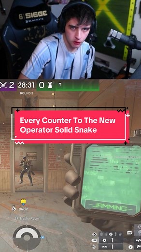 Every Counter To The New Operator Solid Snake in Rainbow Six Siege #r6 #royalpenguinxx #r6siege #r6tips #rainbow6
