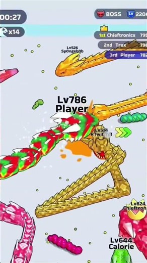 can I beat the boss ? #funkids #snakegame