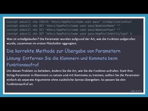 Wie man mehrere String-Parameter an ein PowerShell-Skript übergibt