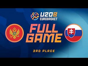 3rd Place Game | MNE v SVK | Full Basketball Game | FIBA U20 Women's EuroBasket 2026 Div B