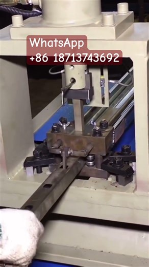 Square tube punching machine made in China #equipment #machine #hardware #engineering