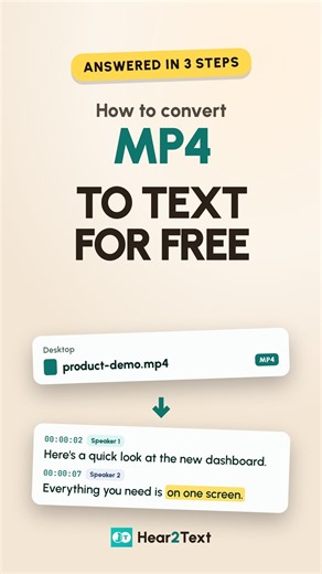 How to Convert MP4 to Text for Free (3 Steps)
