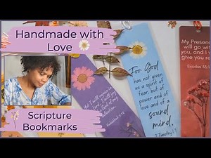 Making Handcrafted Scripture Bookmarks: A peek into my art room