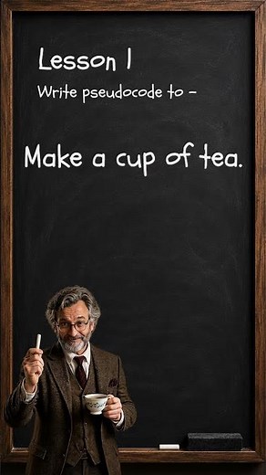 Writing Pseudocode to Make Tea Is Harder Than You Think ☕ #tutorial #coding #shorts