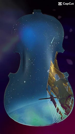 Space ViolinWIP #violinart #violin #homedecor