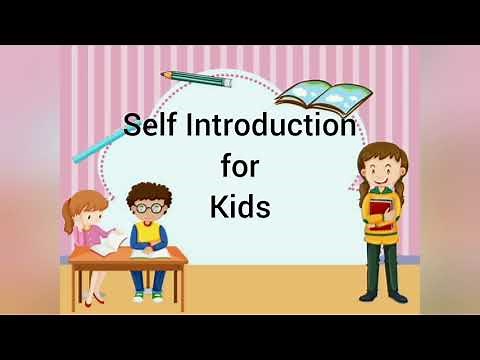 Self introduction for kids/ Introduce yourself /Myself / Speech on my self for kids