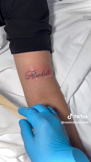 Beautiful and Delicate Name Tattoos | Alondra Trust Me