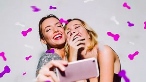 15 Count Naughty Penis Straws - Pink, Purple; Plastic; Reusable; Adult-Novelty Party Favors; Drinking Straws