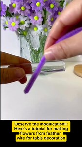 22K views · 406 reactions | Observe the modification!!! Here's a tutorial for making flowers from feather wire for table decoration #fyp #tutorial #diy #flower | Fresh Graduate.id | Facebook