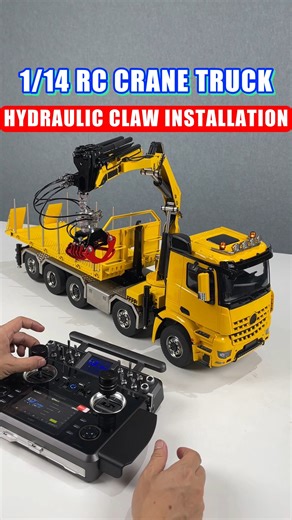 7.5K views · 78 reactions | In just one minute, you'll learn how to install the hydraulic claws on this 1/14 10*10 RC hydraulic crane full dump Truck! All the equipment is ready. Can you guess what kind of tasks await it?來珞 #RCmodel #RCworld #RClife #RClover #RCcommunity #RCtoys #RC #Dumper #Timber #Truck #Toucanhobby | Toucanhobby RC Construction Vehicle | Facebook