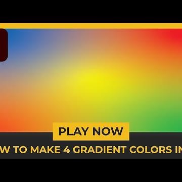 How to make 4 colors gradient - Illustrator Tutorial