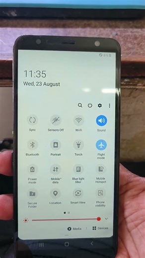 Samsung half flight mode no service problem #noservice #flightmode #shortvideo