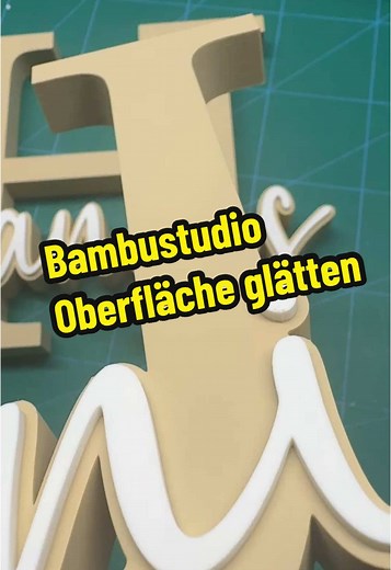 Oberflächen glätten im Bambustudio: Tipps und Tricks