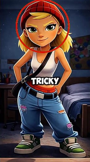 Did you know Tricky from Subway Surfers finally Took off her Glasses After Years?! #shorts