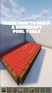 Minecraft How to Build a Pool Table Tutorial