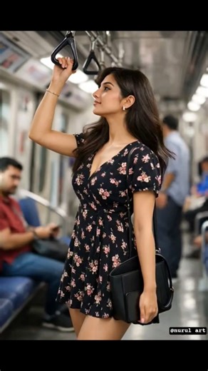 Drawing stranger girl in metro epic reaction 😱 #art #drawing