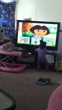 Trista dancing and talking to Dora