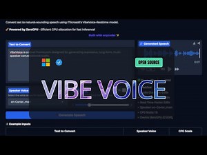VibeVoice: Frontier Open Source Lightweight Real-Time Long-form Multi-speaker TTS