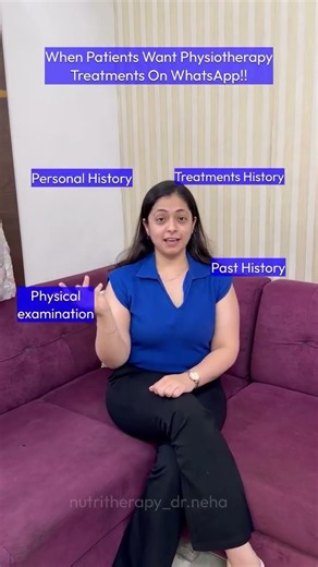 When someone asks “Can you just tell me the treatment on WhatsApp"