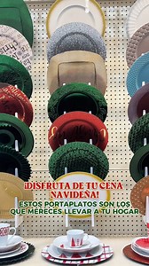 Si andabas buscando portaplatos que fueran con tus gustos navideños, Larach y Cía te trae los que necesitas tener en casa. Adorna esta época con gusto y estilo y prepárate para construir tu mejor Navidad. 🎄 | Larach & Cia.