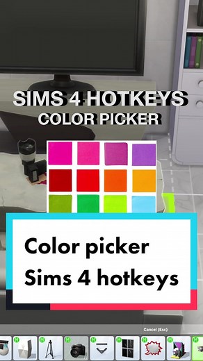 Mastering Color Picker Hotkeys in The Sims 4
