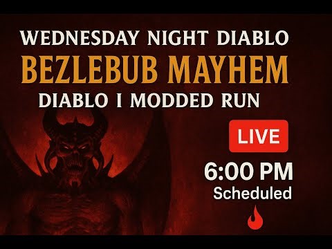 Diablo 1 HD Mod Madness — Wednesday Live with Bezlebub #blizzardentertainment #diablo