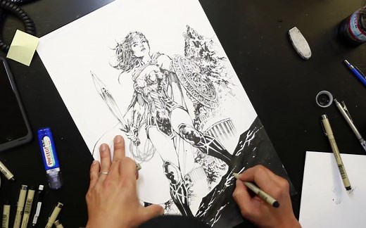 【DC首席画师】Jim Lee 吉姆·李教你画神奇女侠