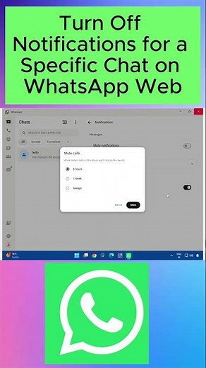 How to Mute One Specific Chat on WhatsApp Web! 🤫 #Shorts #WhatsApp #Tech