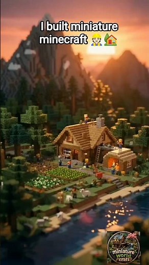 Building a Miniature Minecraft World Block by Block! ⛏️🌳🏠