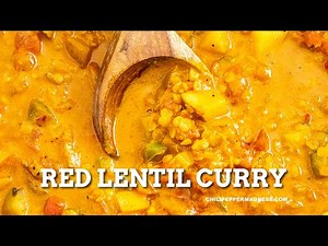 Red Lentil Curry (Easy Spicy Curry!)