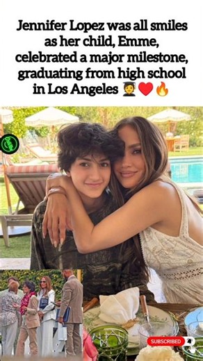 CONGRATULATIONS!🎉 Jennifer Lopez Celebrates Emme’s High School Graduation 🎓❤️ #osiivibe #shorts