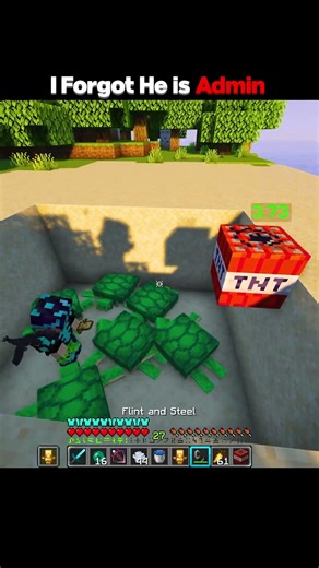 I Forgot He is Admin #minecraft