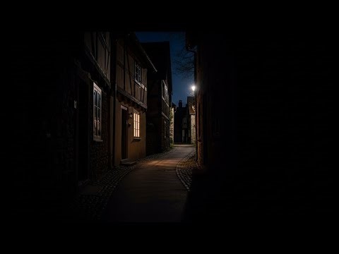 A Slow Walk Through a Medieval Village at Night | Sleep History