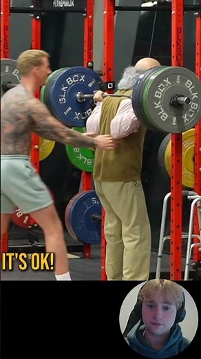 Anatoly In His Old Man Disguise Shocks Bodybuilders With Squat Lift 👴😮