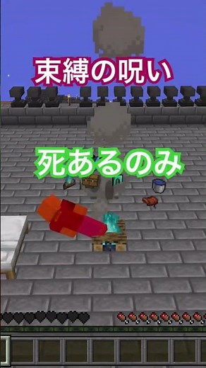 束縛＆消滅の呪いとは？脱げなくなったり消滅したり検証します#マイクラ #minecraft #呪い