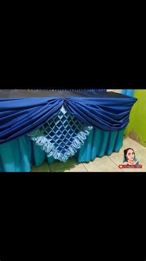 Diamond with Scallop Design Table skirting Ideas for any occassions #Christmas #christening #baptism #church #birthday #celebration #anyoccasion #PartyDecor #catering | Jasmin Diy