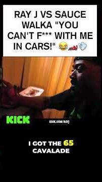 RAY J VS SAUCE WALKA "YOU CAN'T F*** WITH ME IN CARS!" 😂🏎️💨 #shorts